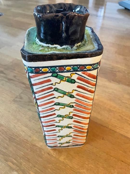 九谷焼　花器　松平雪生