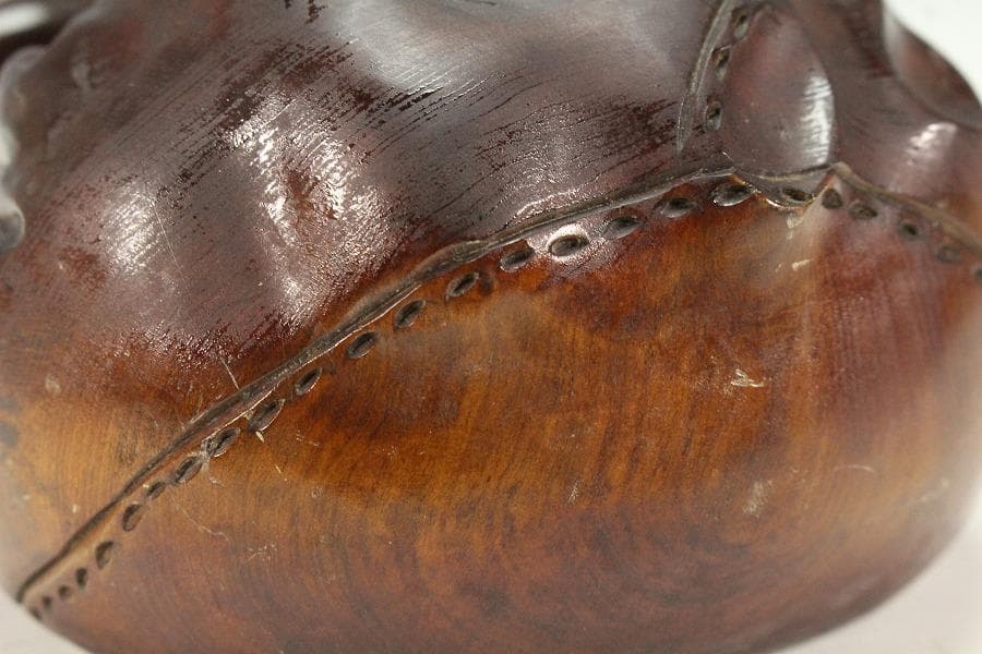 木彫 彫刻 布袋鼠 置物(K-LC854)