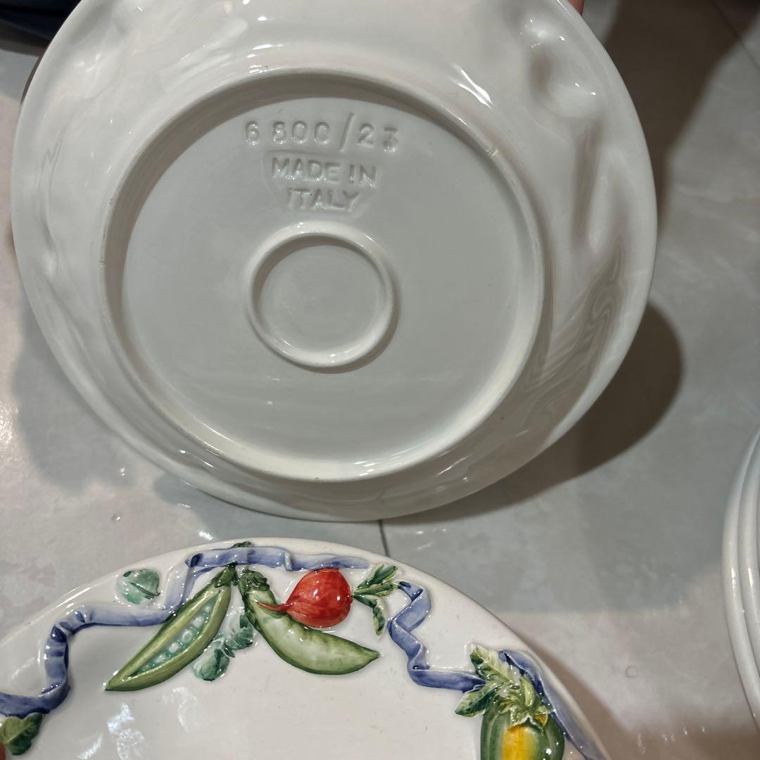 イタリア製 陶器 デザートボウル フルーツ柄　サラダボール 鉢 カラフル 小鉢