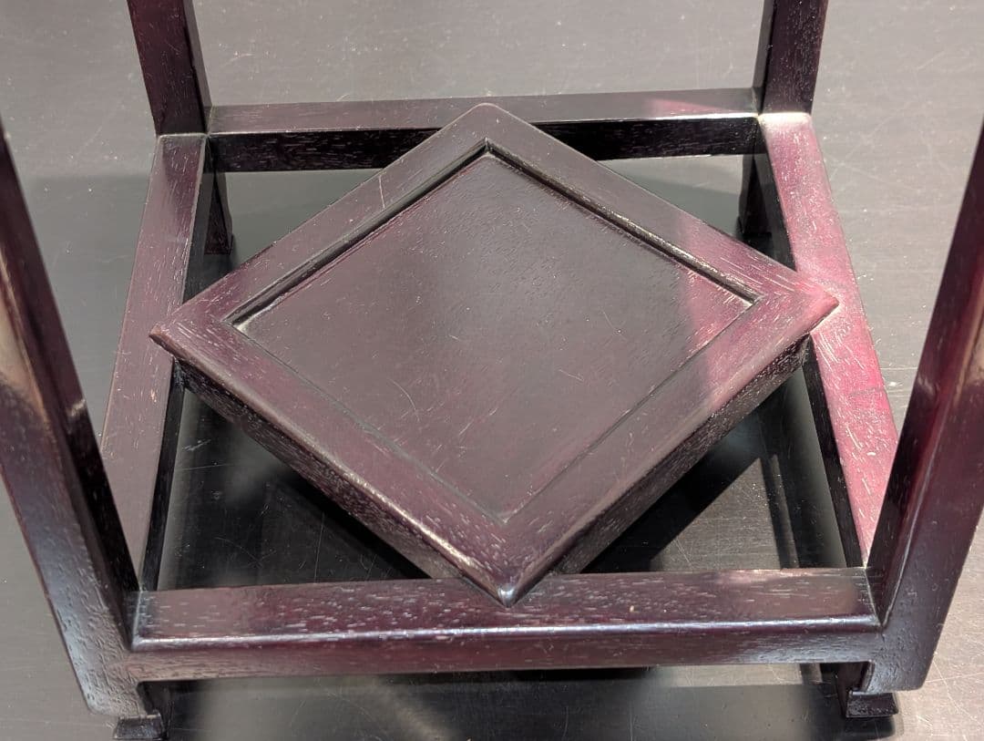 カリモク家具 　花台　高卓　昭和レトロ