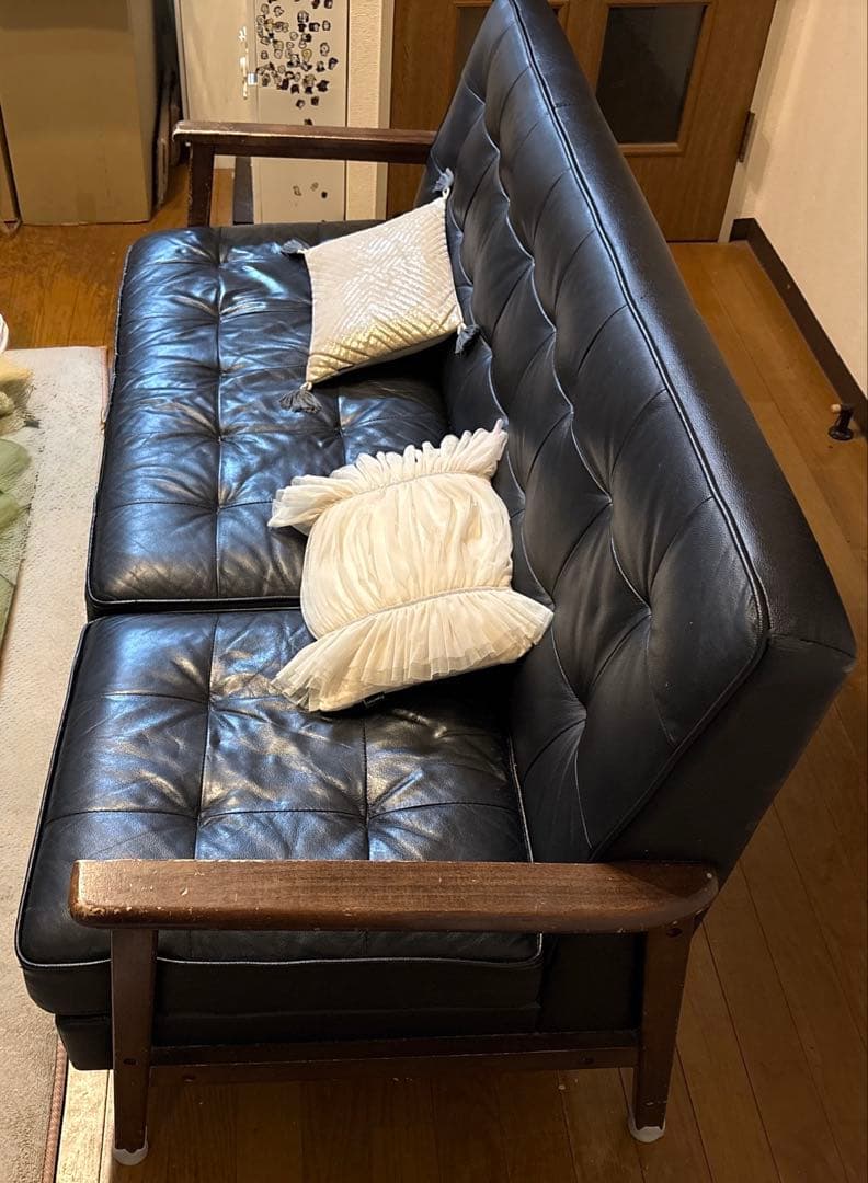 ニトリ 合皮ソファ Nitori 木材フレーム