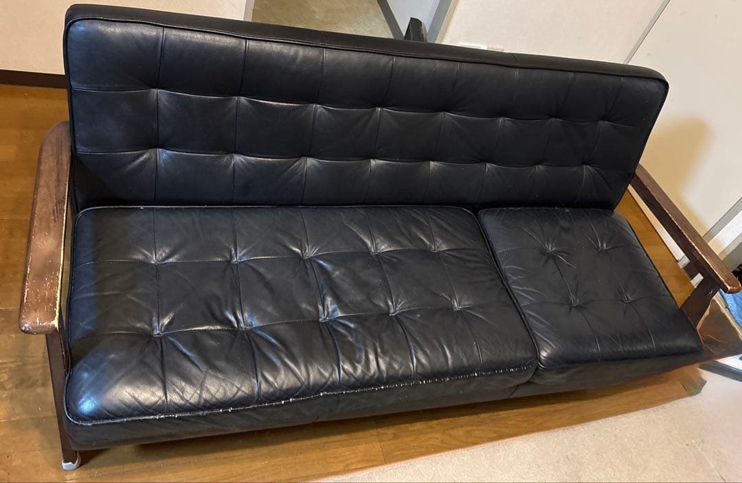 ニトリ 合皮ソファ Nitori 木材フレーム