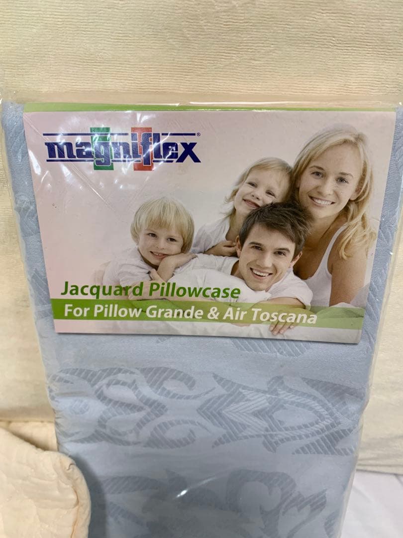 マニフレックス ピローグランデ 枕 オーガニックコットンカバー他付き