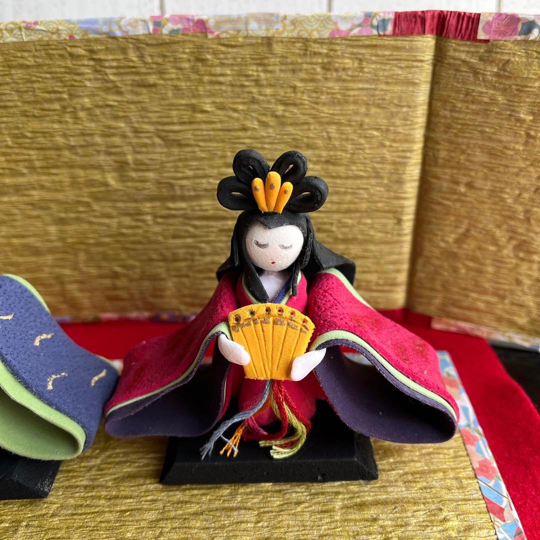 ミニのお雛様三段飾り　(三)