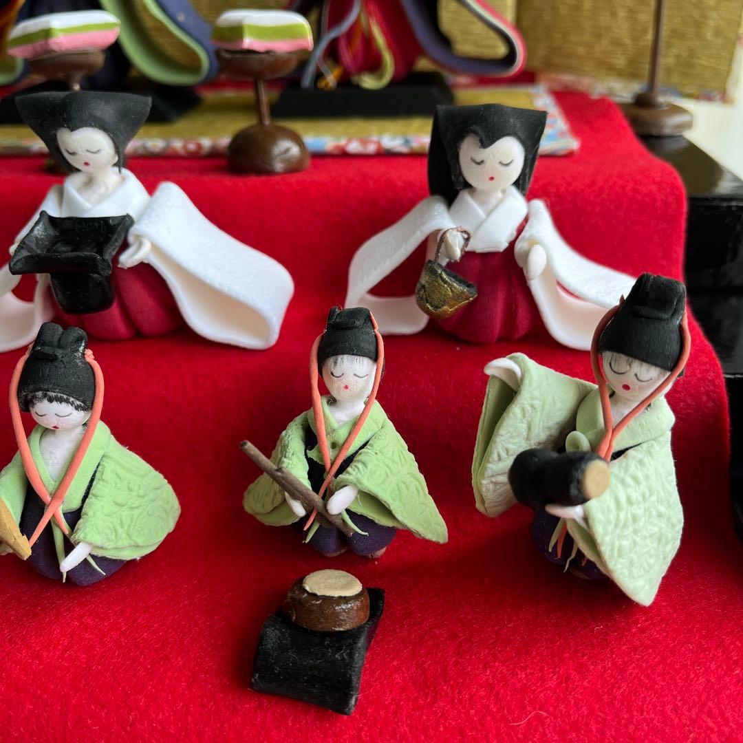 ミニのお雛様三段飾り　(三)