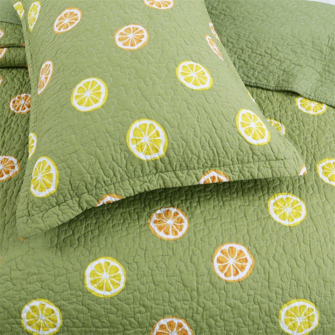 キルトベッドカバー3点セット綿マルチカバー キルティング 226