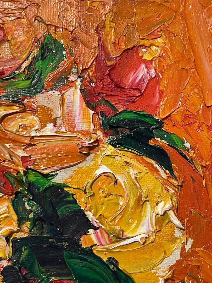 真作」縄稚輝雄「薔薇」静物画 油彩画 額装 サイン有り F4号 - メルカリ