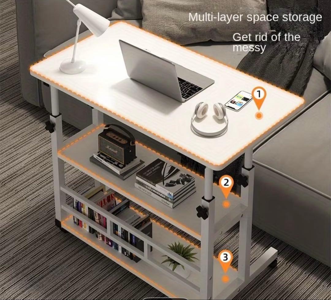 調節可能なベッドテーブルまたは通常のテーブル.