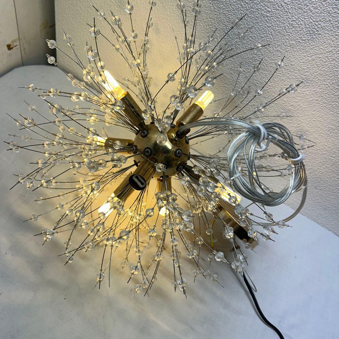 【吊照明】モダンガラスシャンデリア 8灯 クリスタル