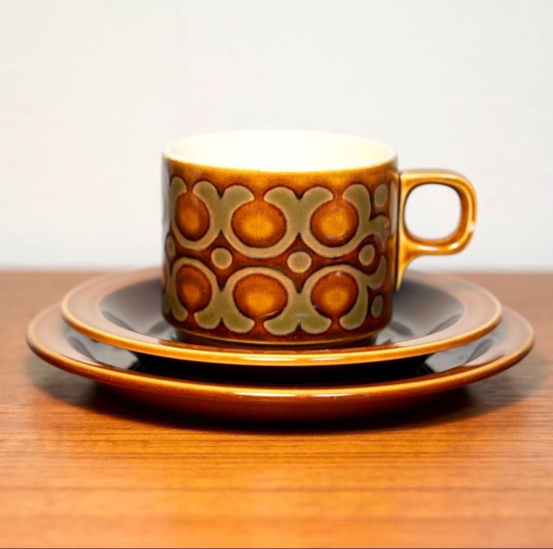 Hornsea ホーンジー カップ＆ソーサー＋ミニプレート トリオ 英国 ⑧