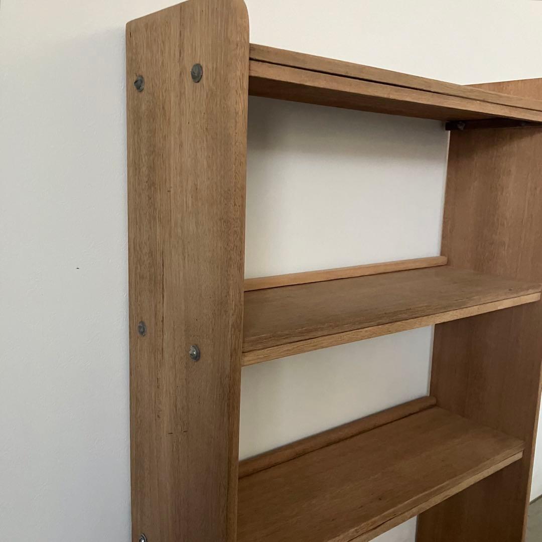 レトロ　アンティーク　古家具　古道具　剥離家具　ストリップド　本棚　シェルフ