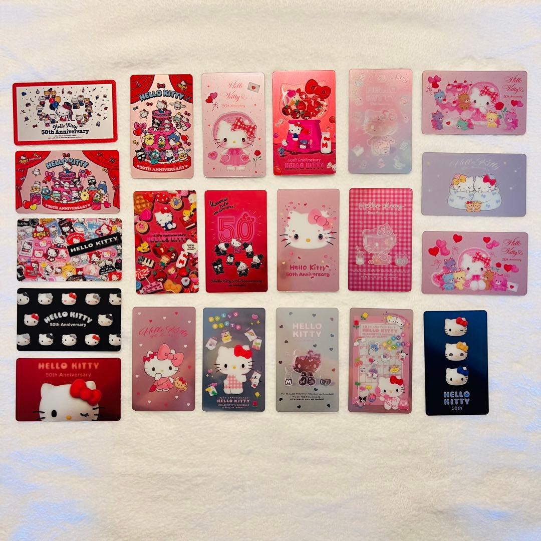 ハローキティ 50周年 東京駅 ポップアップショップ ミニカード 21種類
