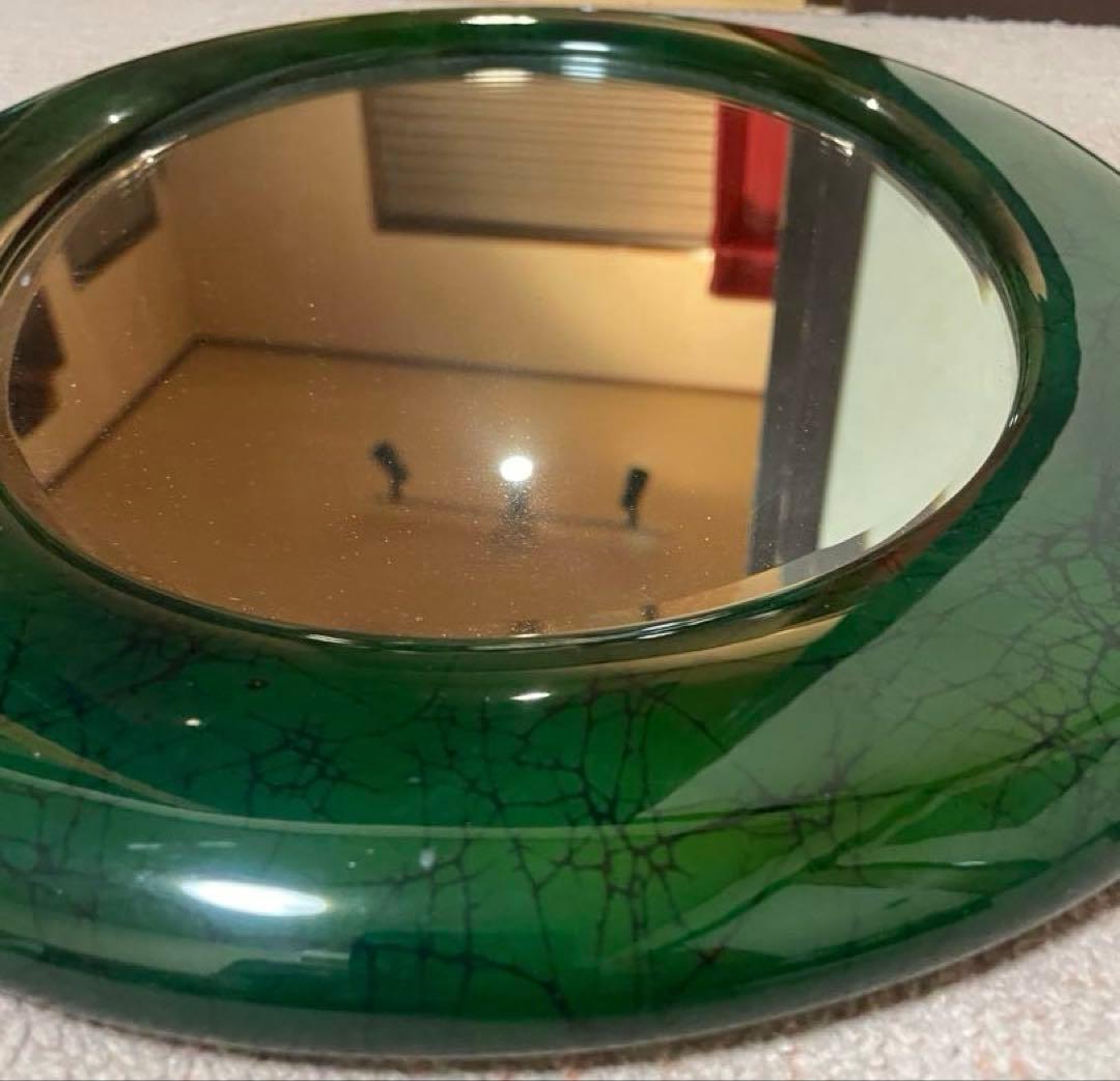 アンティーク　ミラー　鏡　壁掛け　オーバル型　インテリア　家具　ウォールミラー