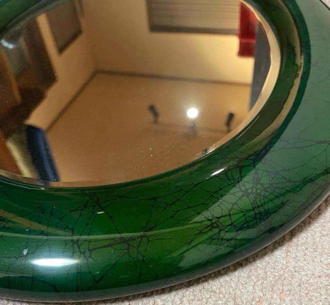 アンティーク　ミラー　鏡　壁掛け　オーバル型　インテリア　家具　ウォールミラー