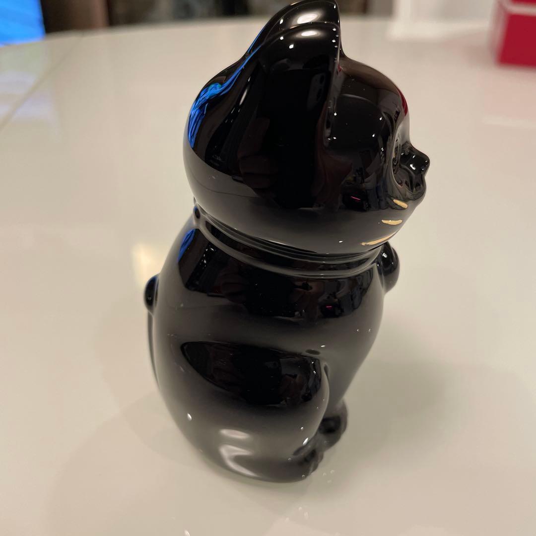 美品！Baccarat　招き猫　ミッドナイト　ブルー