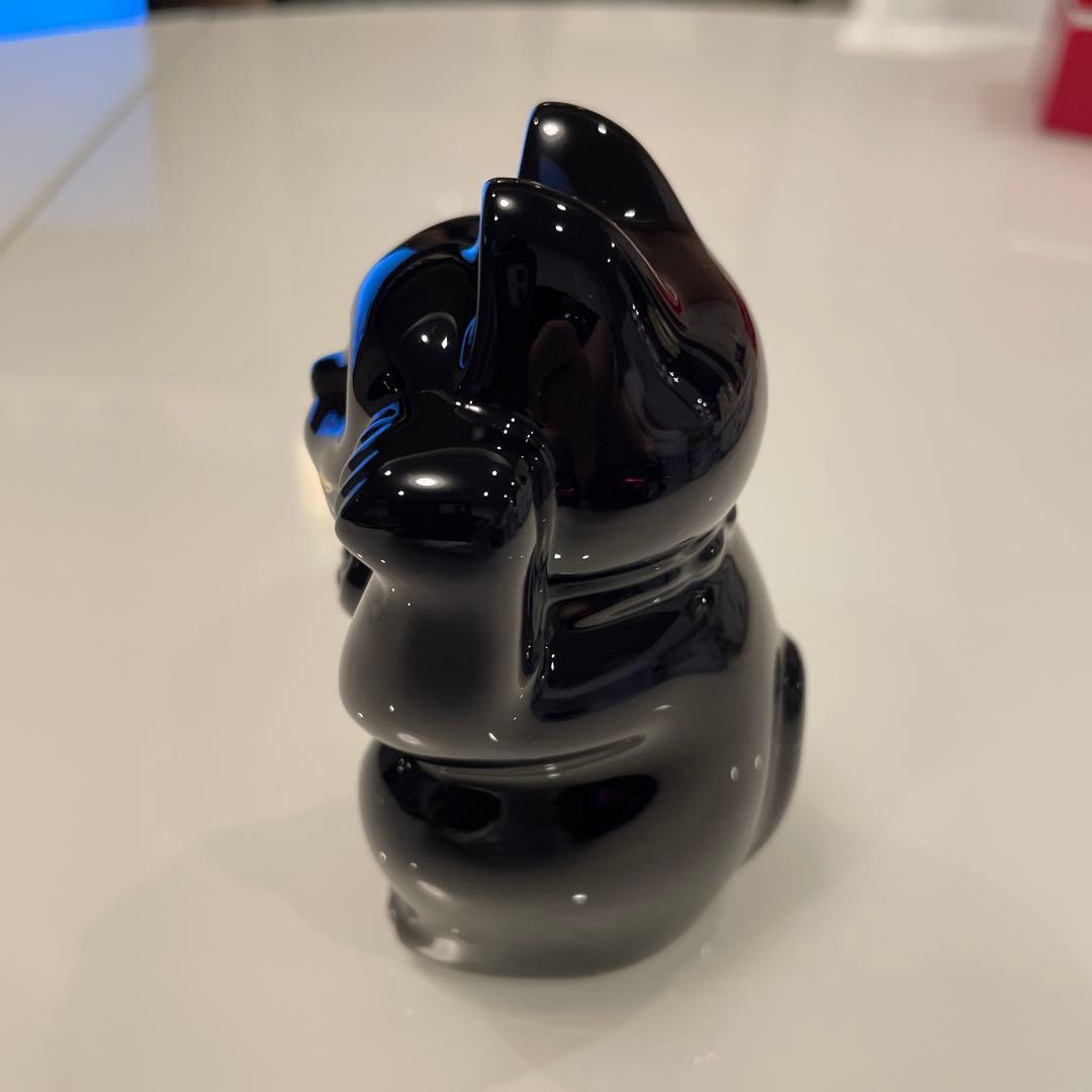 美品！Baccarat　招き猫　ミッドナイト　ブルー