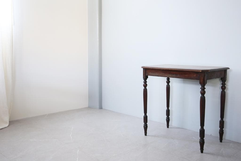 フランスアンティーク木製サイドテーブル/オケージョナル机/飾り棚(91