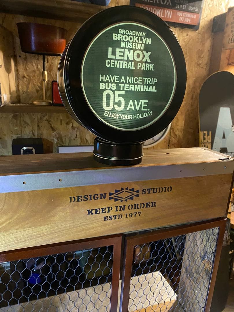 照明付き棚　ブルックリン　インダストリアル