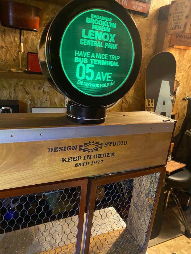 照明付き棚　ブルックリン　インダストリアル