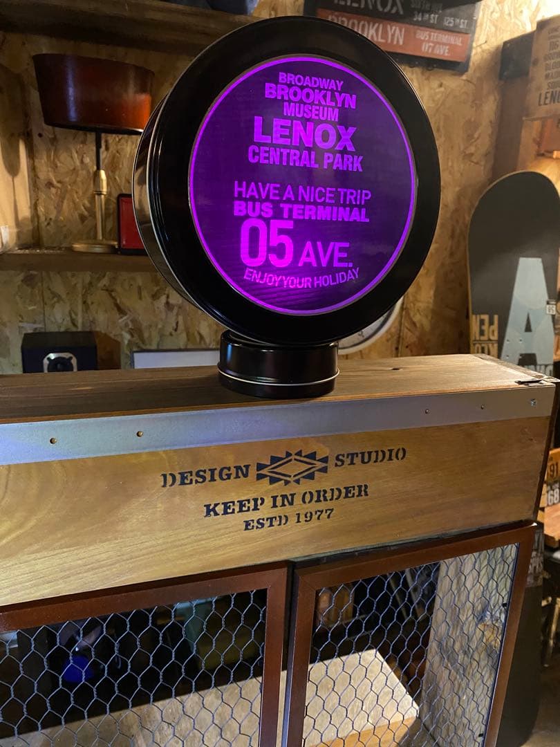 照明付き棚　ブルックリン　インダストリアル