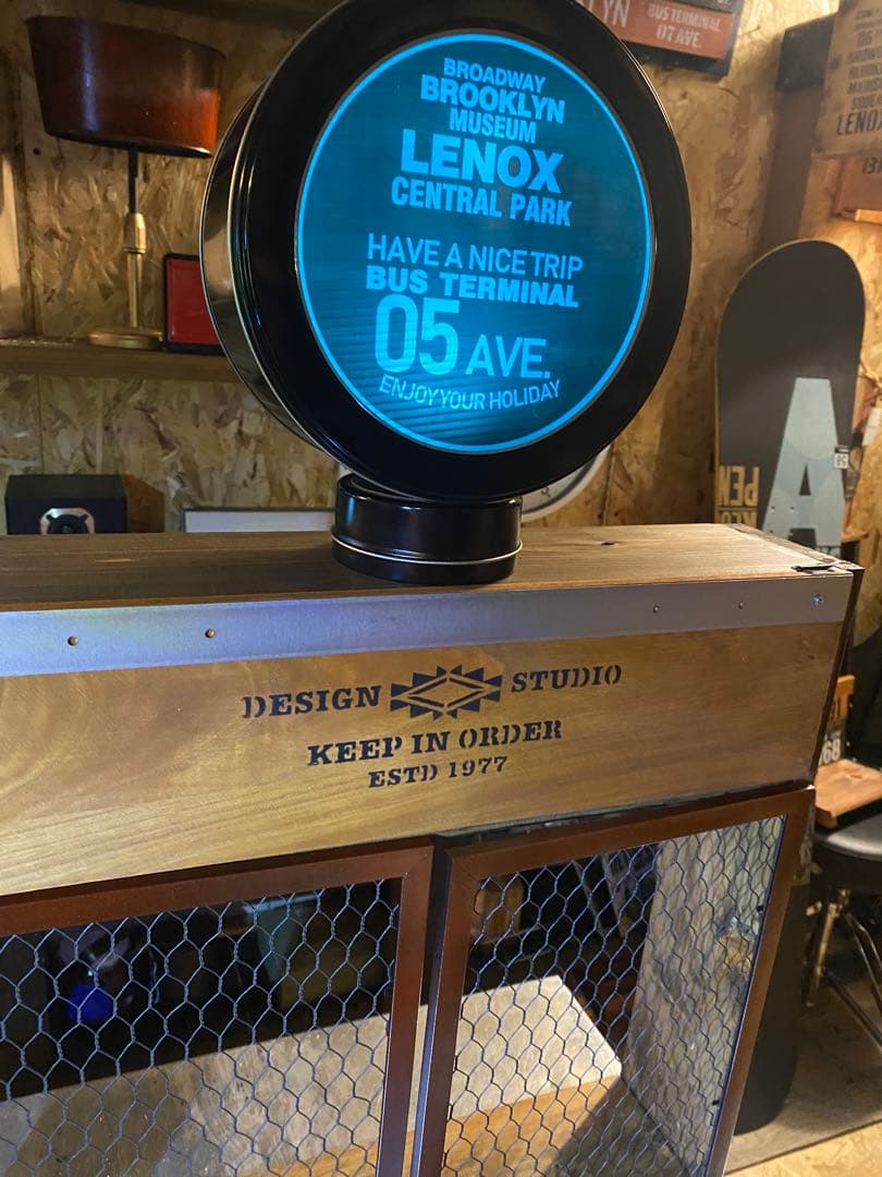 照明付き棚　ブルックリン　インダストリアル