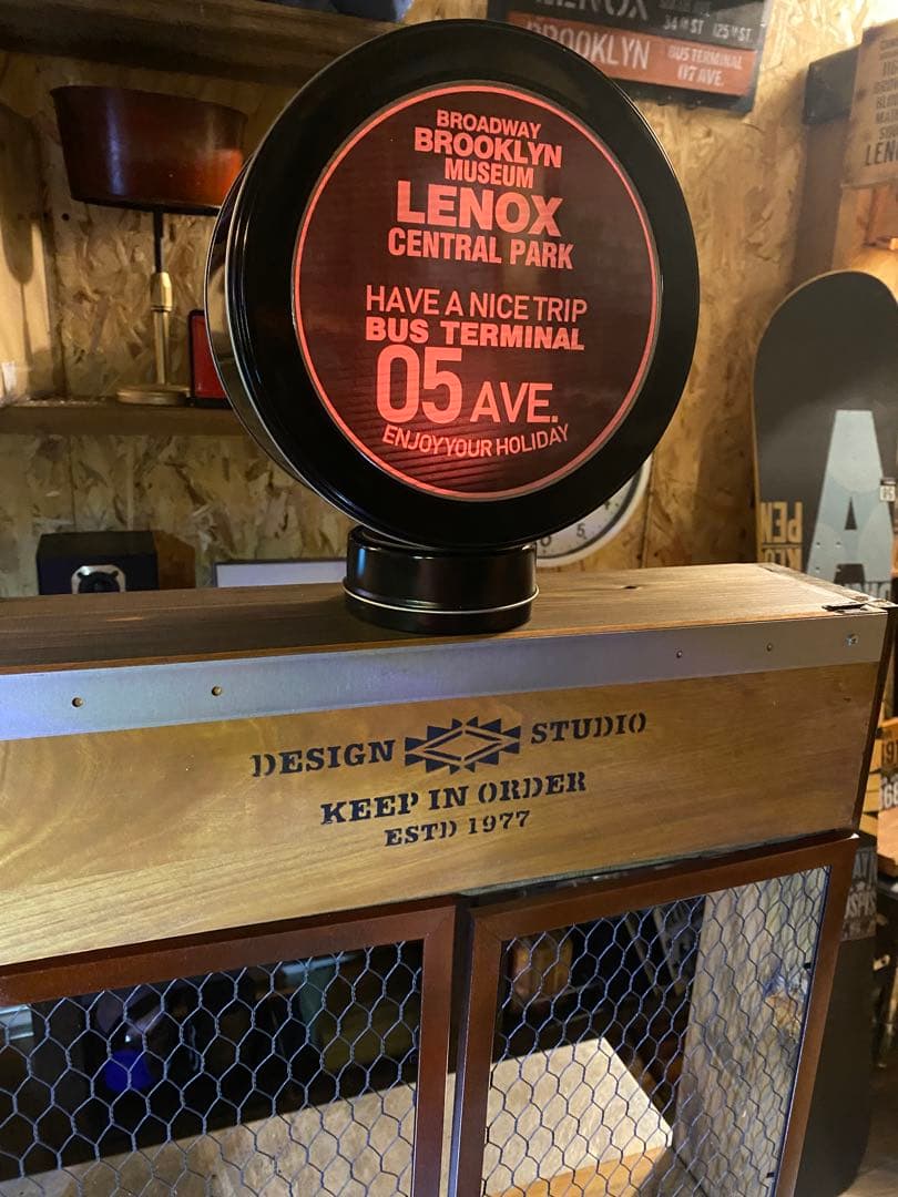 照明付き棚　ブルックリン　インダストリアル