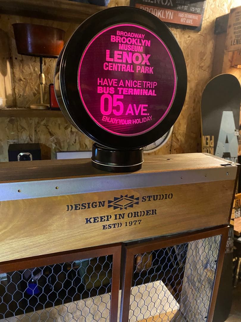 照明付き棚　ブルックリン　インダストリアル