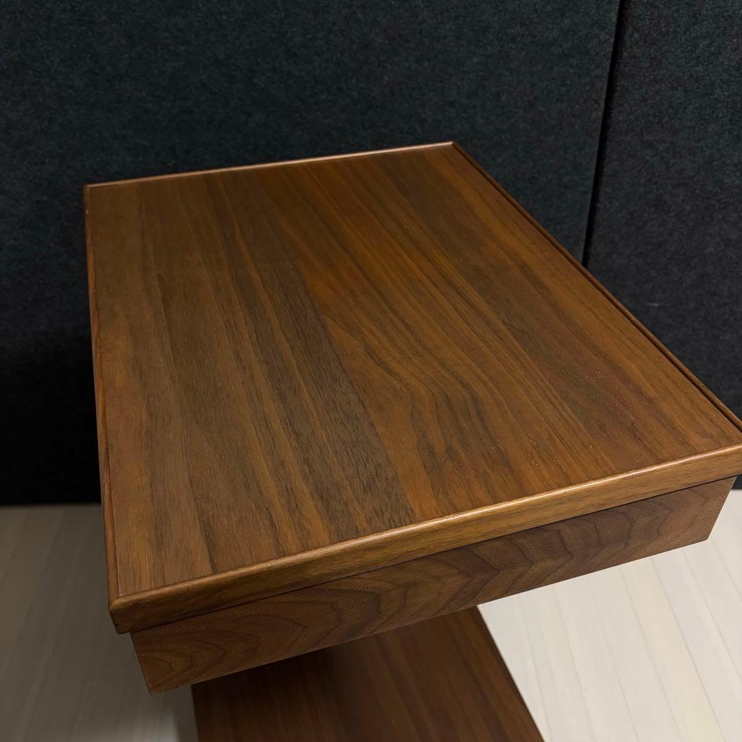 レグナテック　ジラーレ　ウォールナット　サイドテーブル　引き出し　ローテーブル