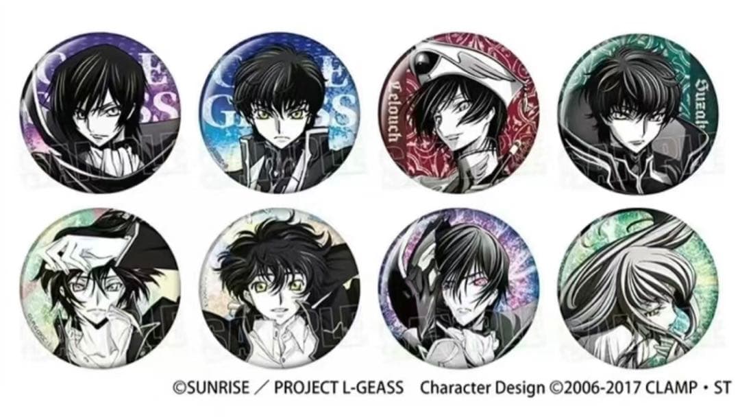 コードギアス　トレーディング缶バッジ ホロEYE缶バッジ 全8種