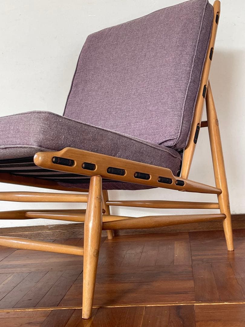 イギリス ヴィンテージ ercol アーコール 427 イージーチェア グリーン