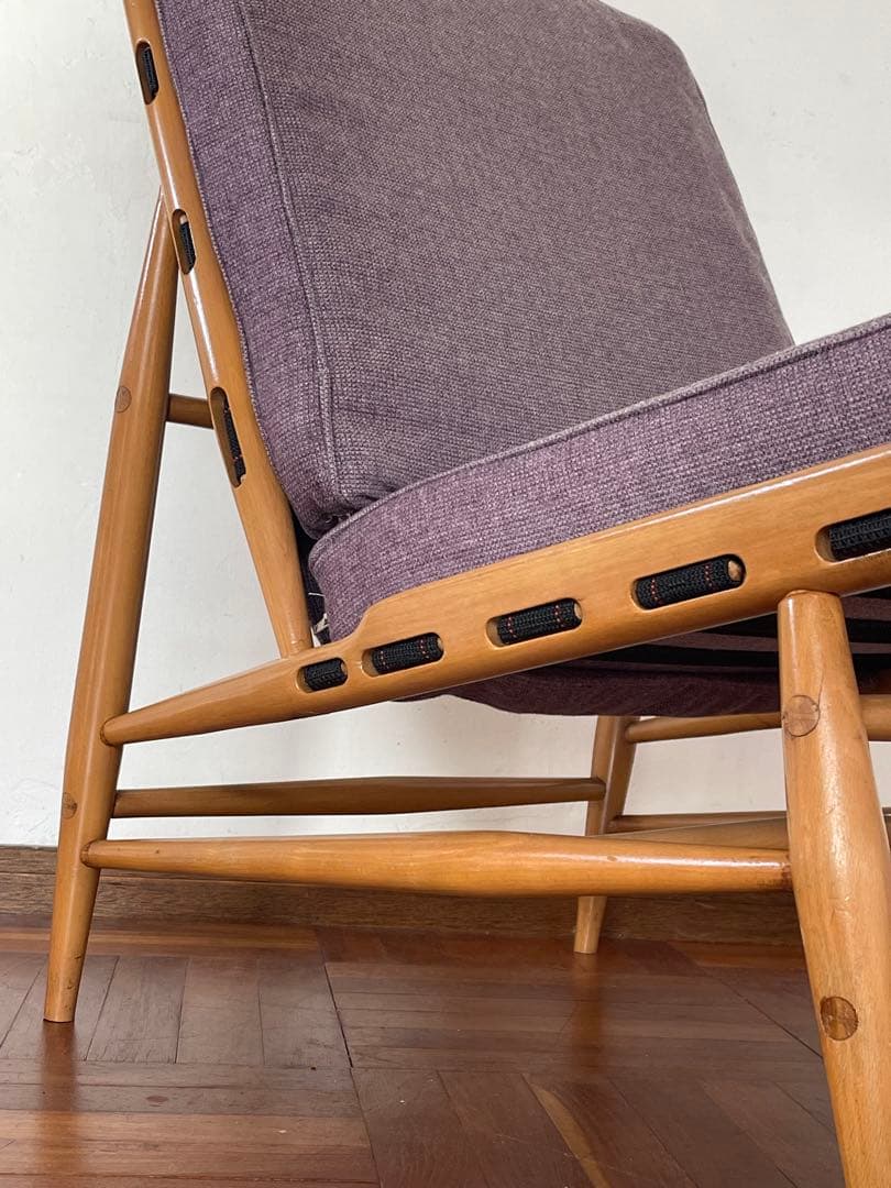 イギリス ヴィンテージ ercol アーコール 427 イージーチェア グリーン