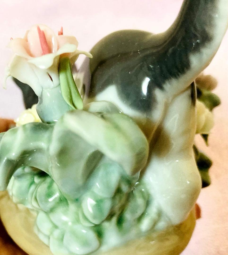 ♪廃盤希少美品♪lladroリヤドロフィギュリン1442猫＆カエル