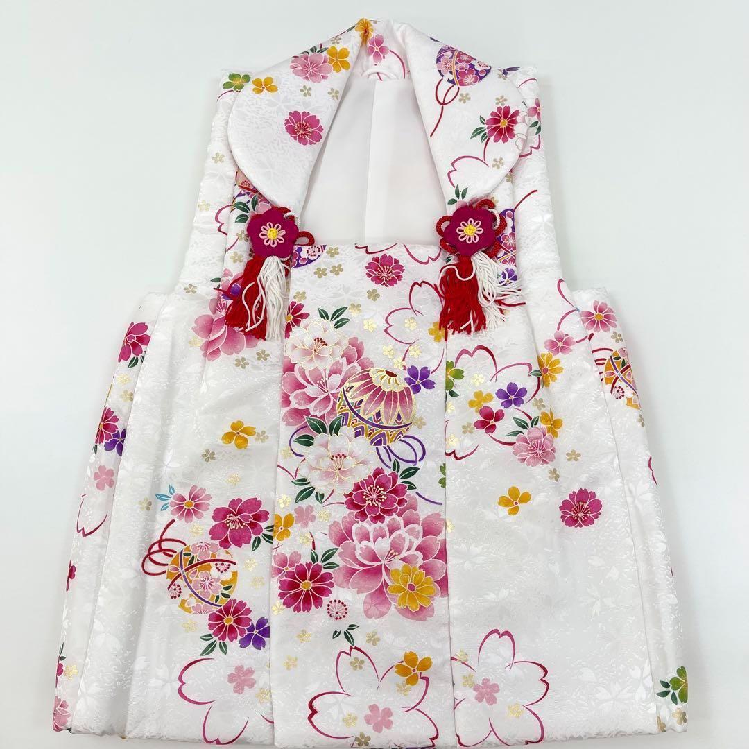 【着物と帯 時流】O110ys◆七五三 3才女 着物&被布コート+長襦袢◆ 美品