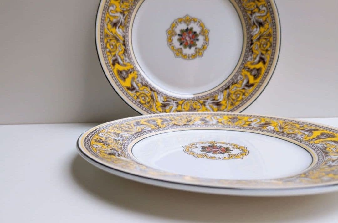 ウェッジウッド　フロレンティーン シトロン プレート　２枚