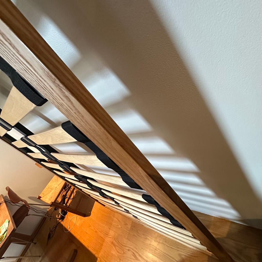 無印良品 木製ベッドフレーム オーク セミダブルサイズ