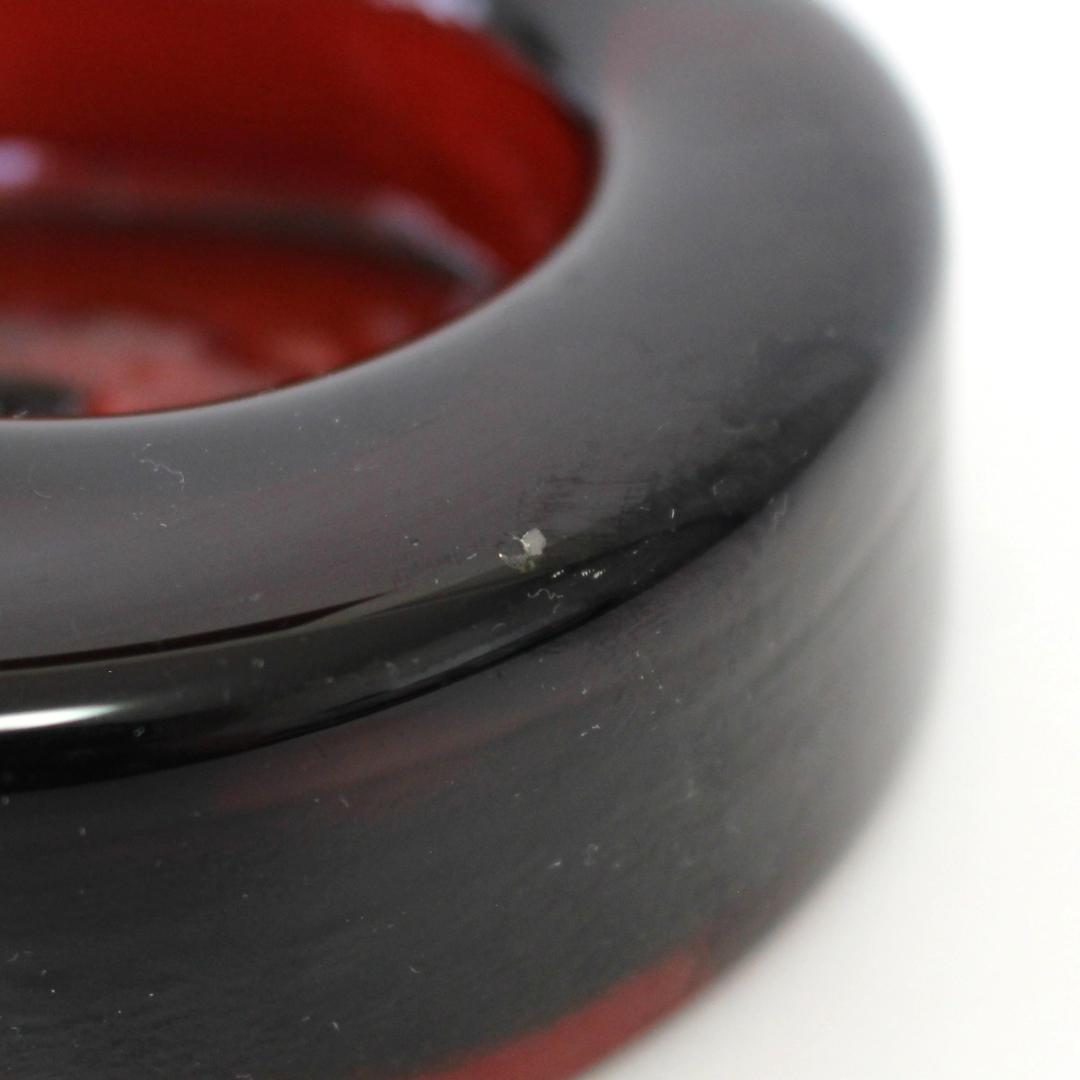 人気作・シールあり】エリックホグラン 灰皿/ガラスオブジェ 牛