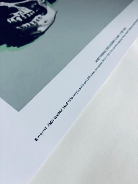 額装品/Skull (white) 1976 exhibition（ウォーホル） - メルカリ
