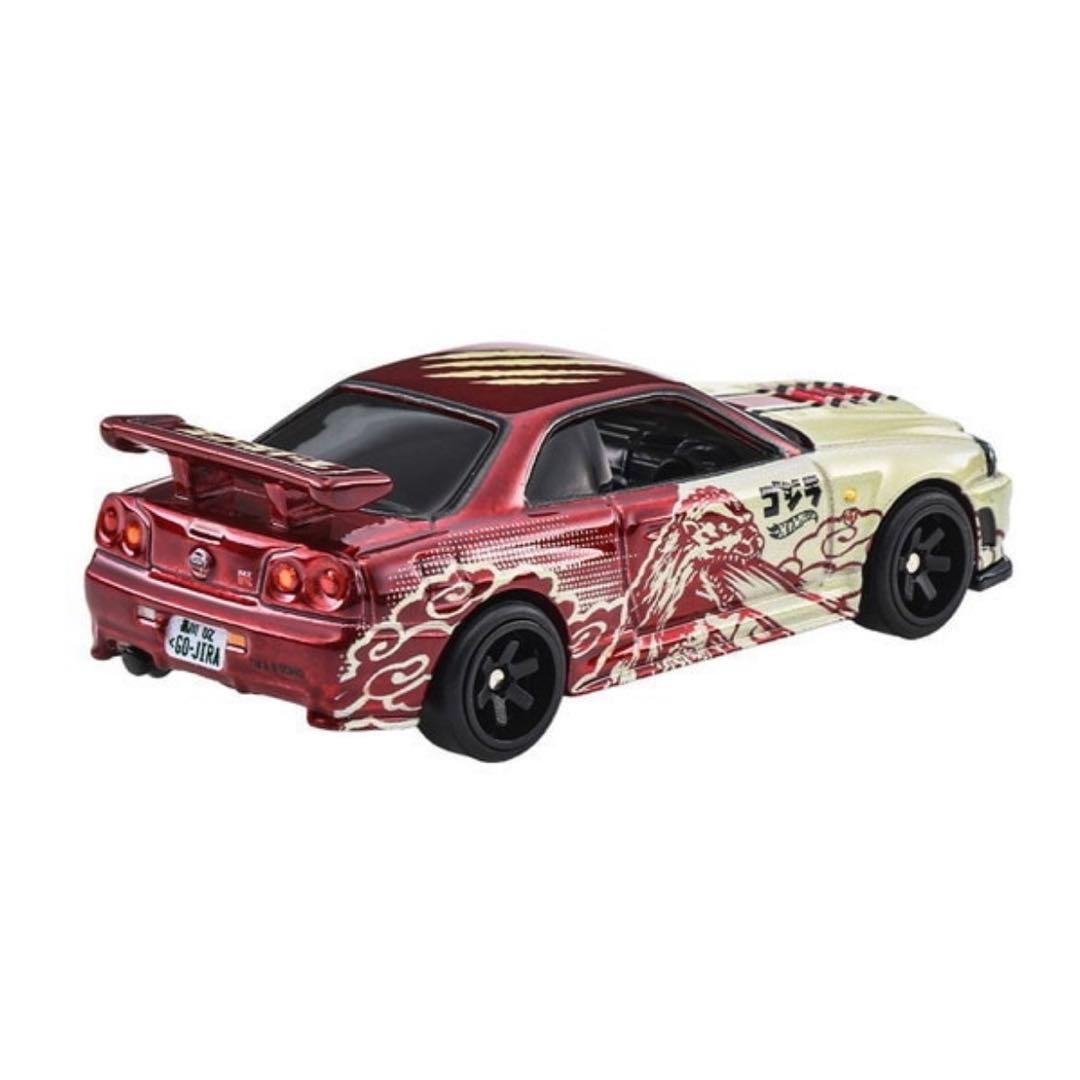 ホットウィール ポップカルチャー ゴジラ 日産スカイライン GT-R BNR34
