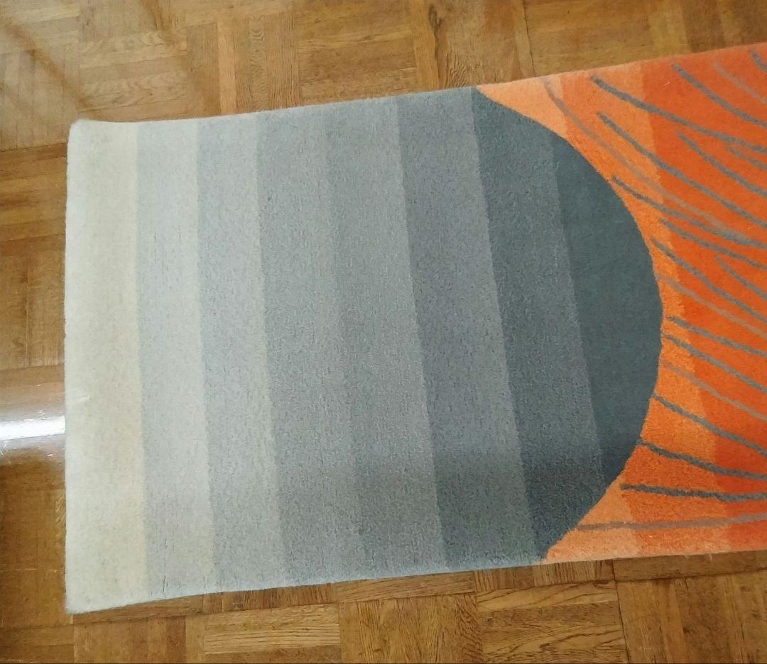 【最終価格】希少　オリエンタルカーペット　タペストリー《すすき》山形緞通