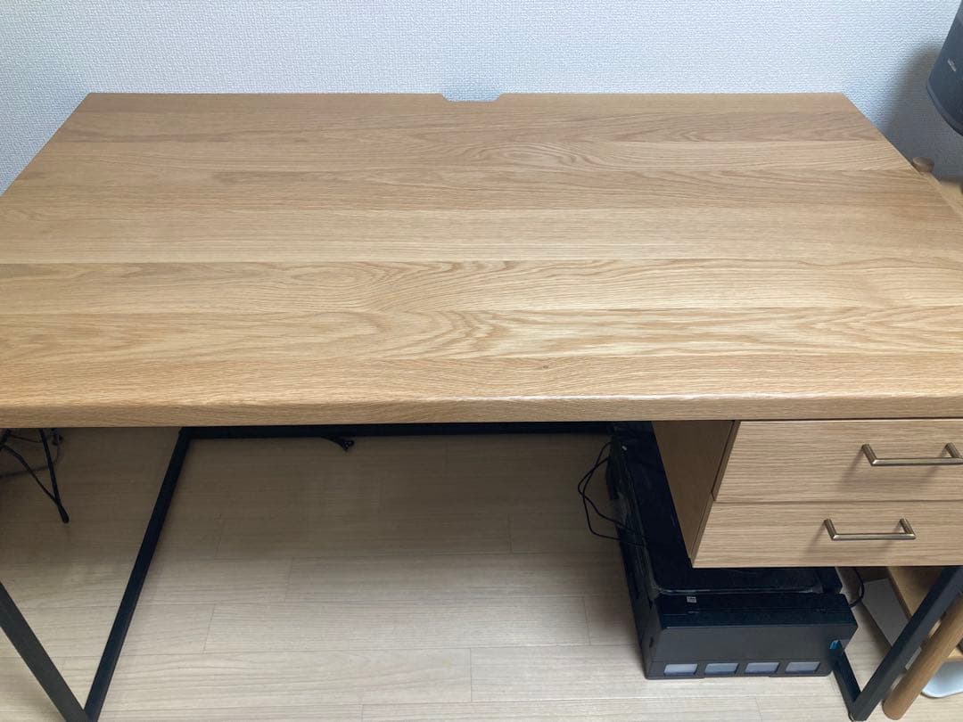 【happy fm❤︎】リセノWIRY/NA デスク ナチュラル 120cm