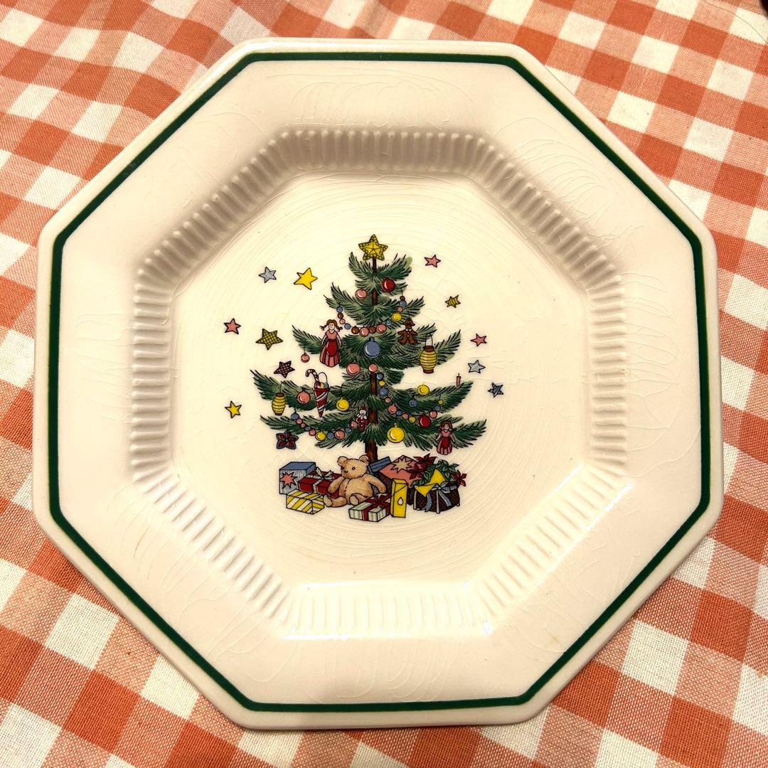 ヴィンテージ NIKKO ニッコー クリスマス プレート 8角形 21cm - メルカリ