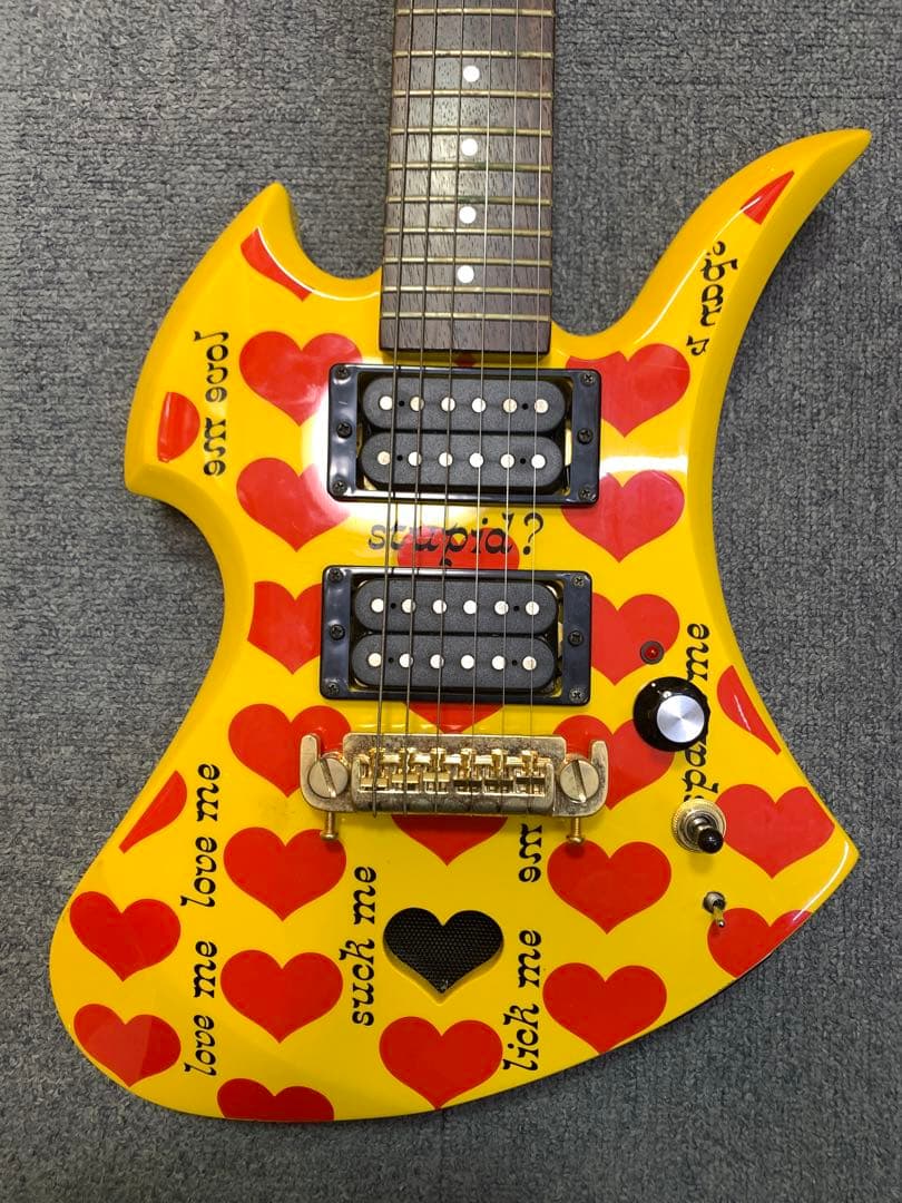 中古】ミニエレキギター フェルナンデス YH-JR hide ソフトケース付