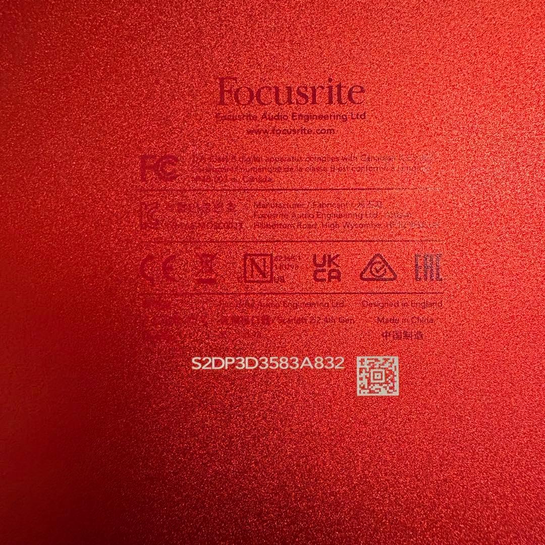DTM・DAW Focusrite Scarlett 2i2 (gen.4)