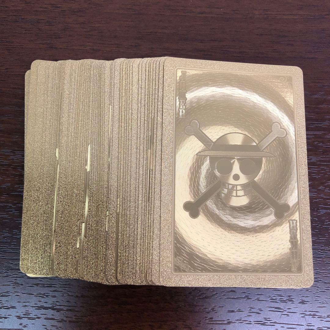 ➀【1枚欠品】ONE PIECE ワンピース ゴールドトランプ エンスカイ