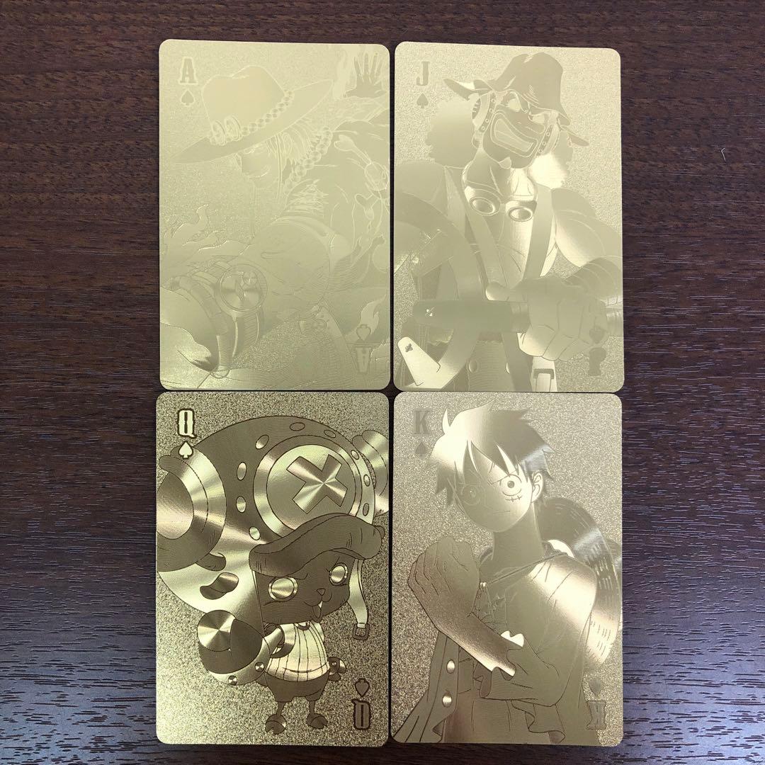 ➀【1枚欠品】ONE PIECE ワンピース ゴールドトランプ エンスカイ