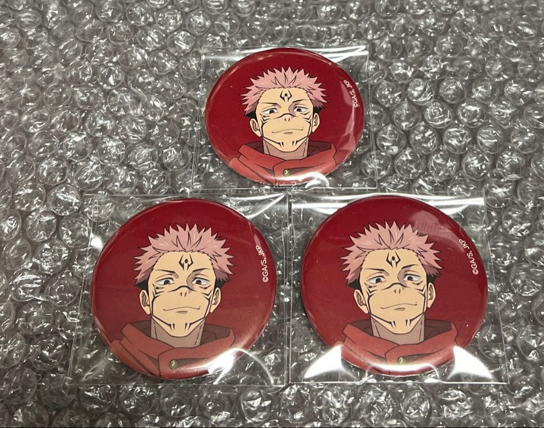 アニメーション呪術廻戦展 渋谷事変 缶バッジ 宿儺3個セット - メルカリ