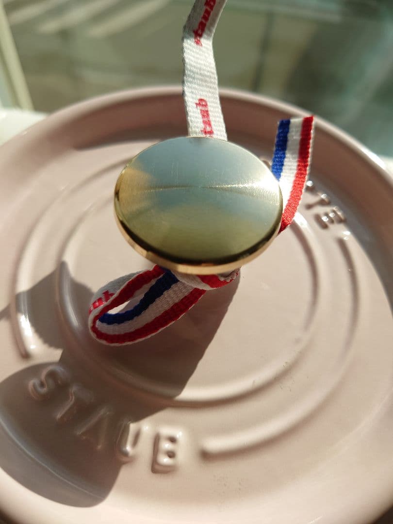 【美品】STAUB ラウンドココット16cm ソルベローズ