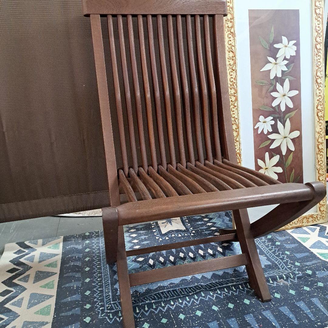 ♡木製折りたたみ椅子 ダークブラウン♡