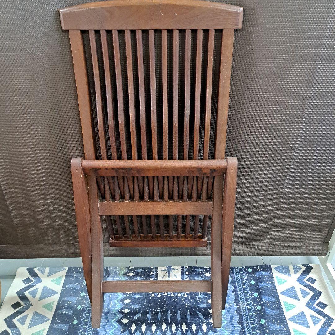 ♡木製折りたたみ椅子 ダークブラウン♡