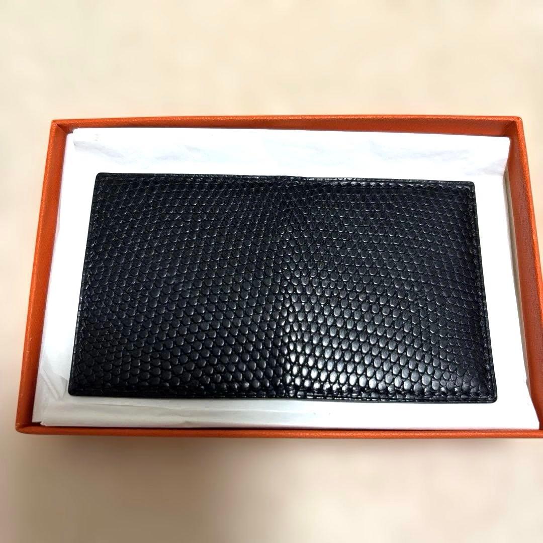 HERMES　エルメス　ミニフォトケース　レザー　ブラック　希少